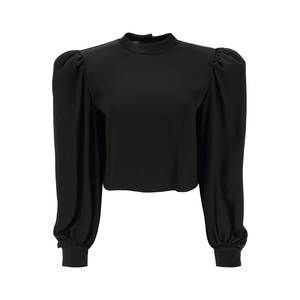 Mvp wardrobe edendale cropped blouse in satin